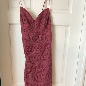 Lace midi dress